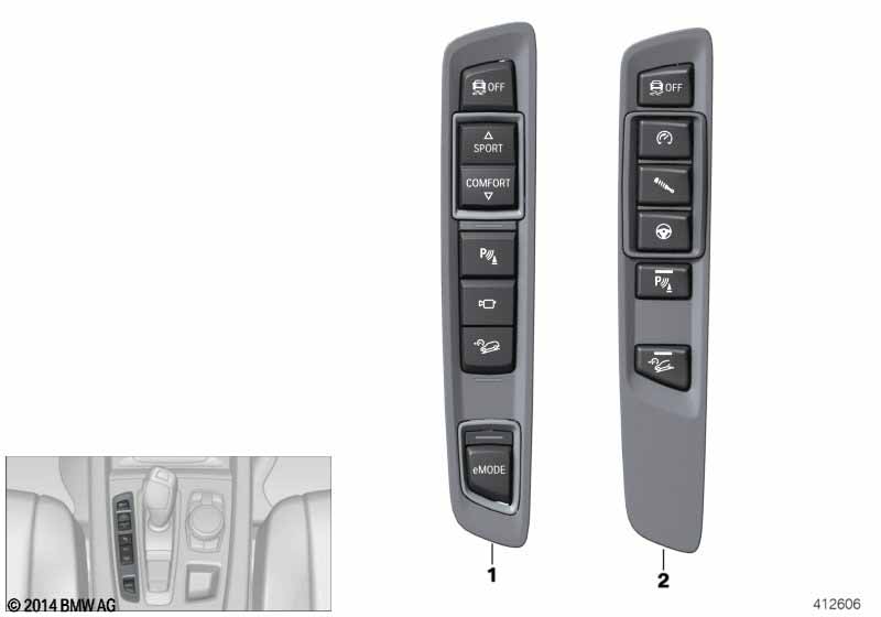 Genuine BMW 61317850154 Operating Unit, Center Console (Inc. X5 M & X6 M) | ML Performance UK Car Parts