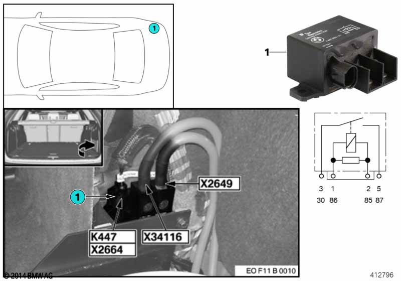 Relay separation 2nd battery K447