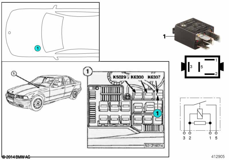 Relay for start detection K6307