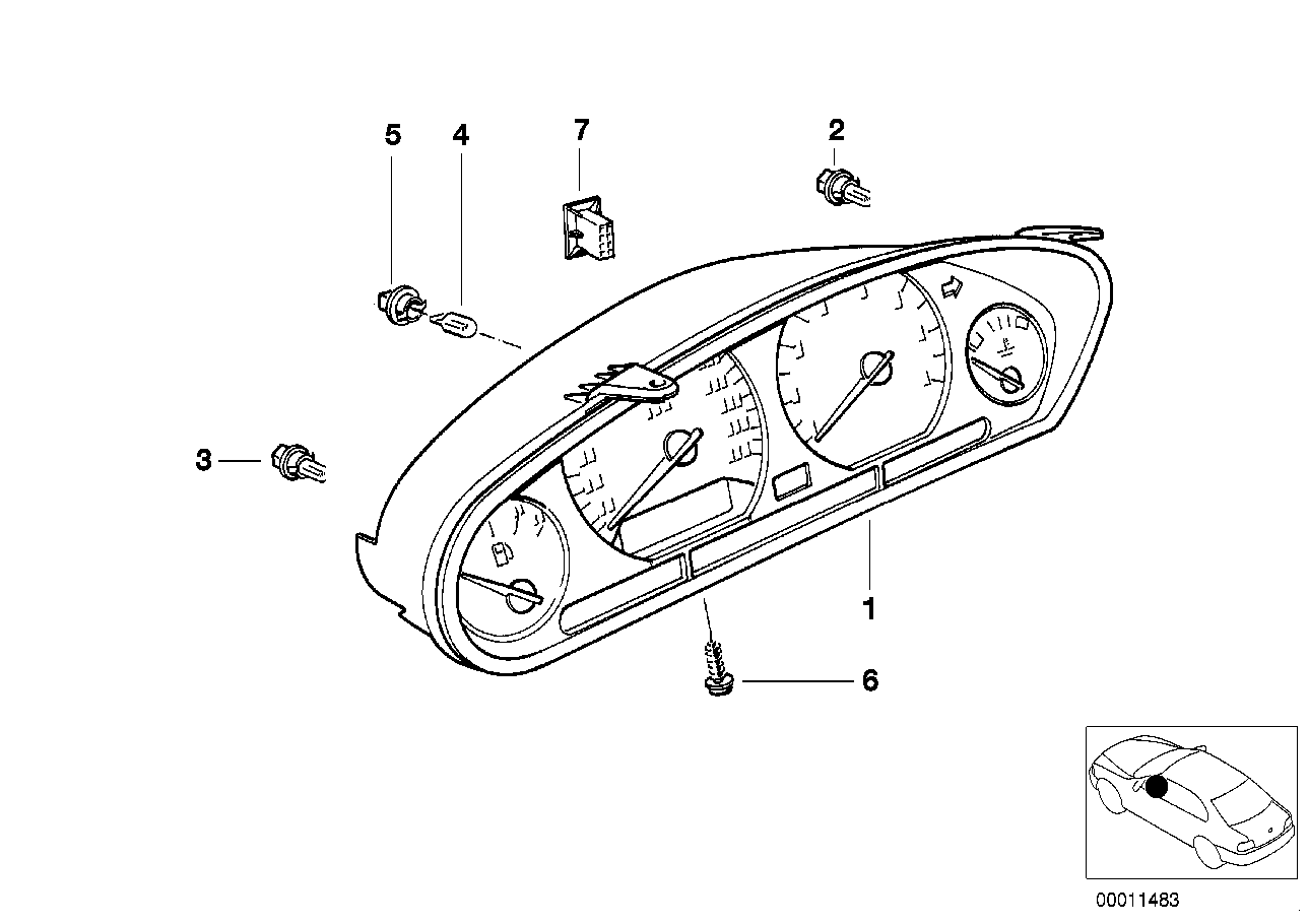 Genuine BMW 62111391260 E38 E36 Bulb 12V 1,5W (Inc. 750i) | ML Performance UK Car Parts