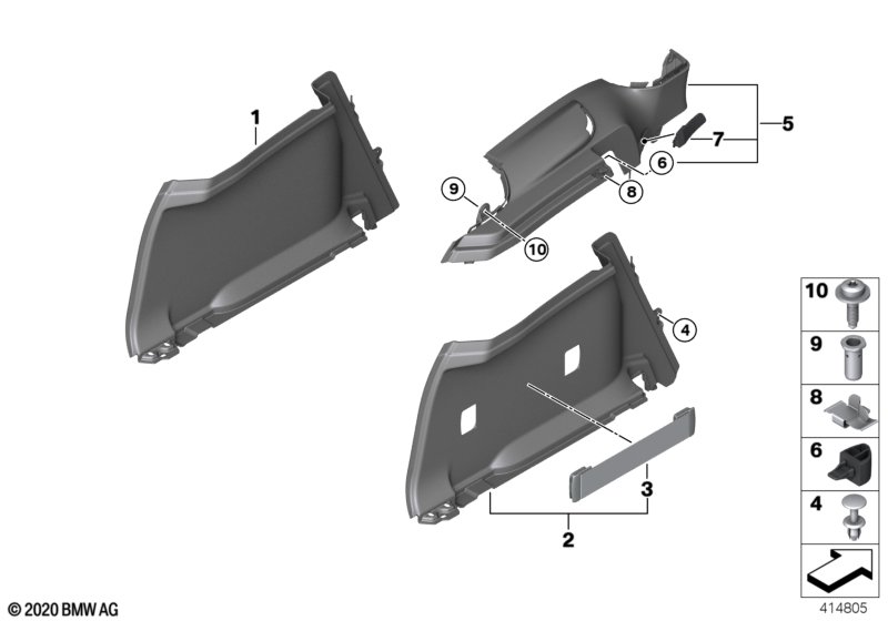 Genuine BMW 51477346573 Belt Clip, Left (Inc. i3s) | ML Performance UK Car Parts