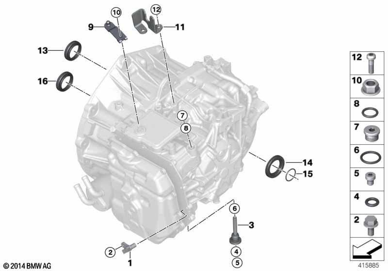 GA6F21AW mounted parts/seals