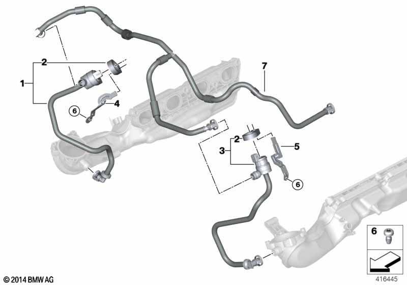 Genuine BMW 13907848344 Fuel Tank Breather Line (Inc. X5 M & X6 M) | ML Performance EU Car Parts