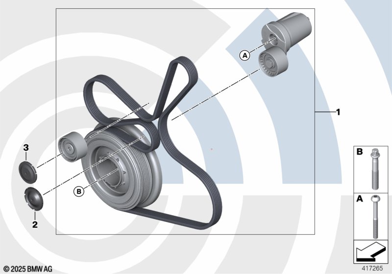 Rep. kit, drivebelt assembly,Value Line