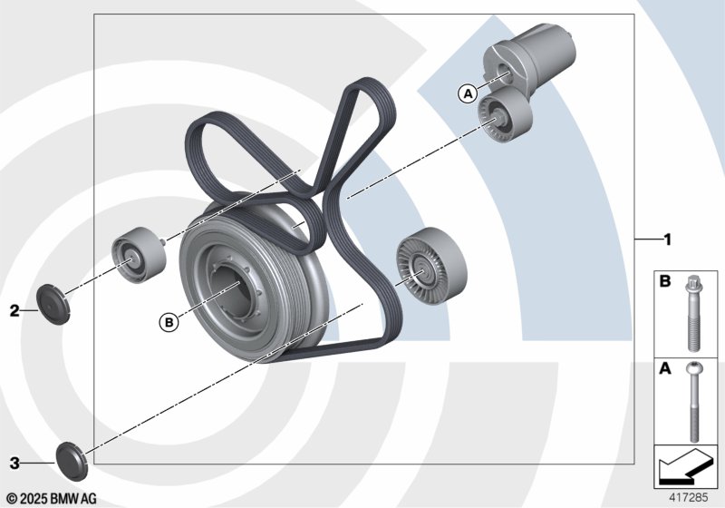 Rep. kit, drivebelt assembly,Value Line
