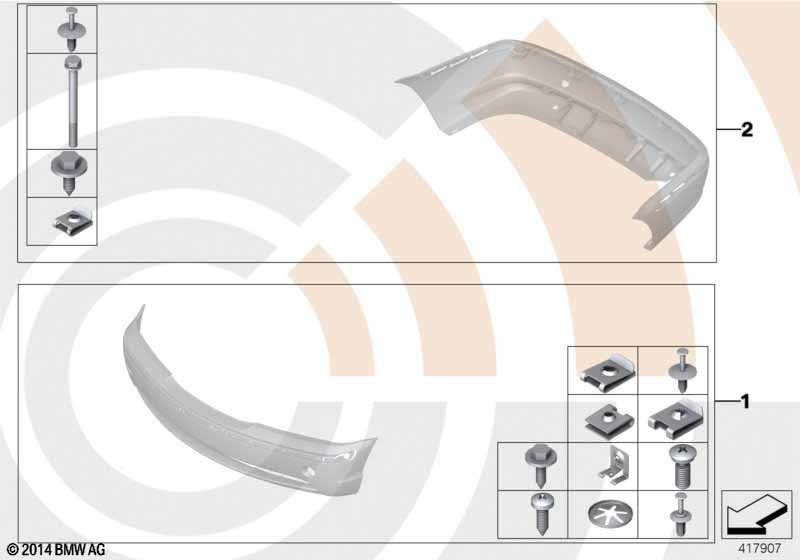 Installation kit, bumper