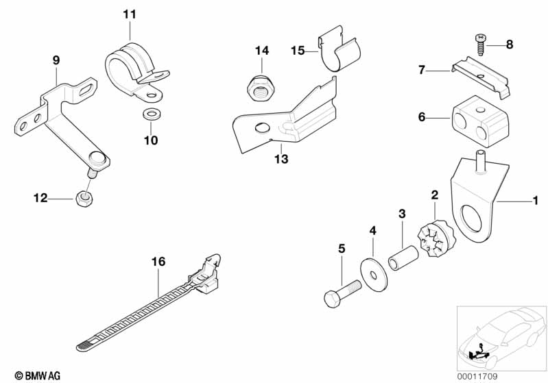 Oil pipes mounting