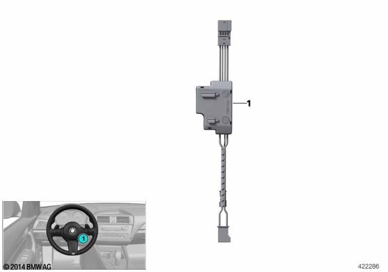 Control unit,steering wheel mod.,M-Sport