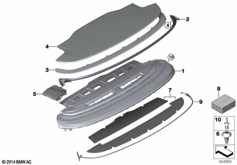 Folding top compartment lid