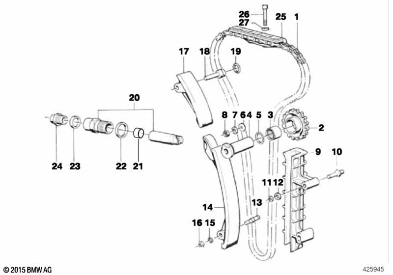 Genuine BMW 11311307795 Cylinder, Chain Tensioner Plunger STUFE I (Inc. E36 318iS & E30 M3) | ML Performance UK Car Parts