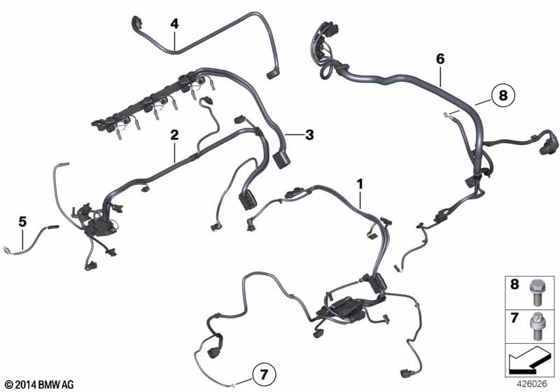 Genuine BMW 12517616101 E71 Wiring Harness, Eng. Sensoric Module 2 (Inc. X5 35iX, X3 35iX & 535iX) | ML Performance UK Car Parts