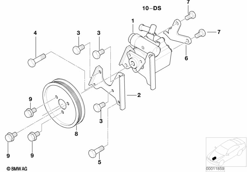 Genuine BMW 07119912604 E31 E36 Hex Bolt M8X95 (Inc. 528i) | ML Performance UK Car Parts