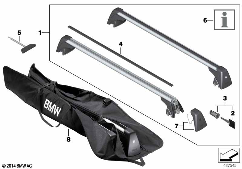 Genuine BMW 82712338614 F25 Railing Carrier F25 (Inc. X3) | ML Performance EU Car Parts