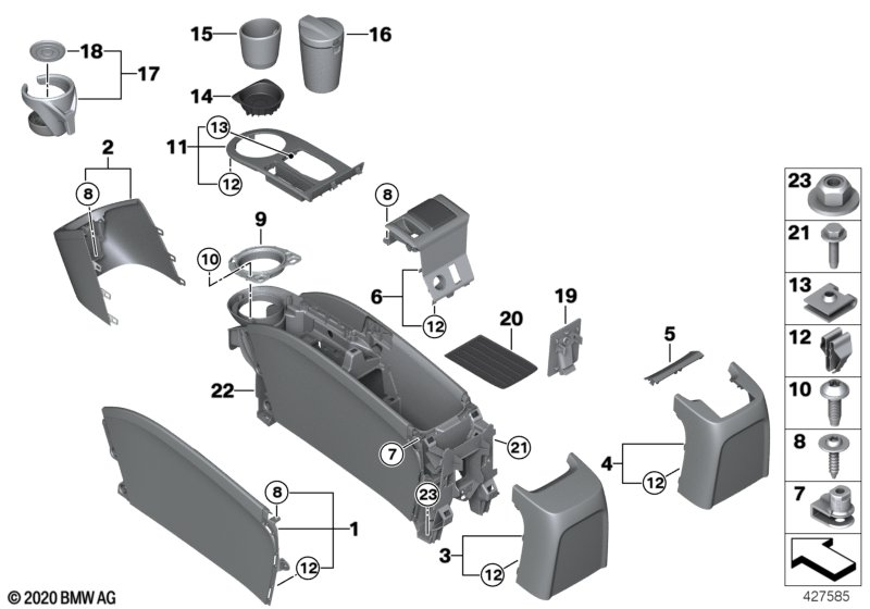 Genuine BMW 51169283181 I01 I01 Trim Panel, Center Console, Left SCHWARZ (Inc. i3s 94Ah, i3 94Ah Rex & i3 60Ah Rex) | ML Performance UK Car Parts