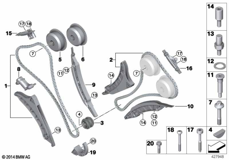 Timing and valve train-timing chain