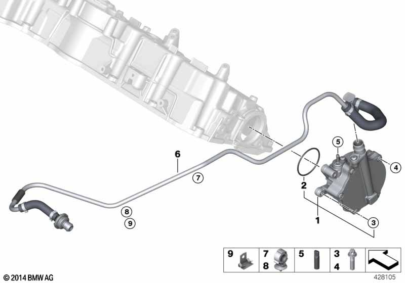 Vacuum pump with tubes