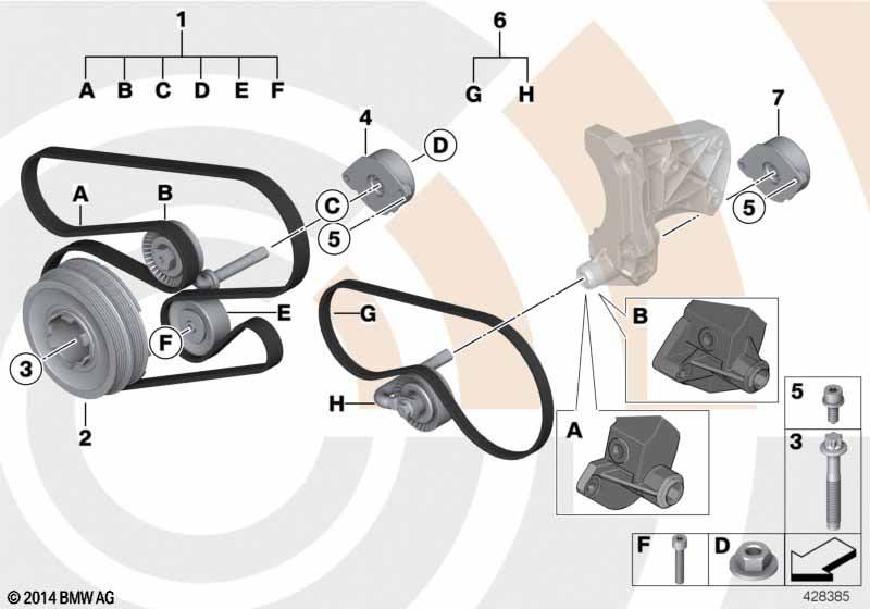 Rep. kit, drivebelt assembly,Value Line