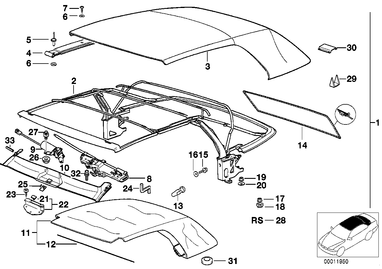 Genuine BMW 54348206397 E36 Cover SCHWARZ (Inc. 318i, M3 & 325i) | ML Performance UK Car Parts