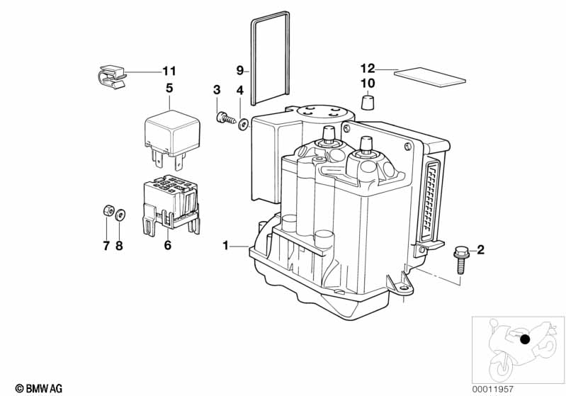 Pressure modulator ABS