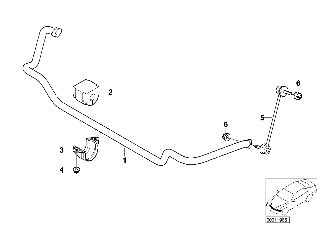 Genuine BMW 31351094552 Stabilizer Support | ML Performance UK Car Parts