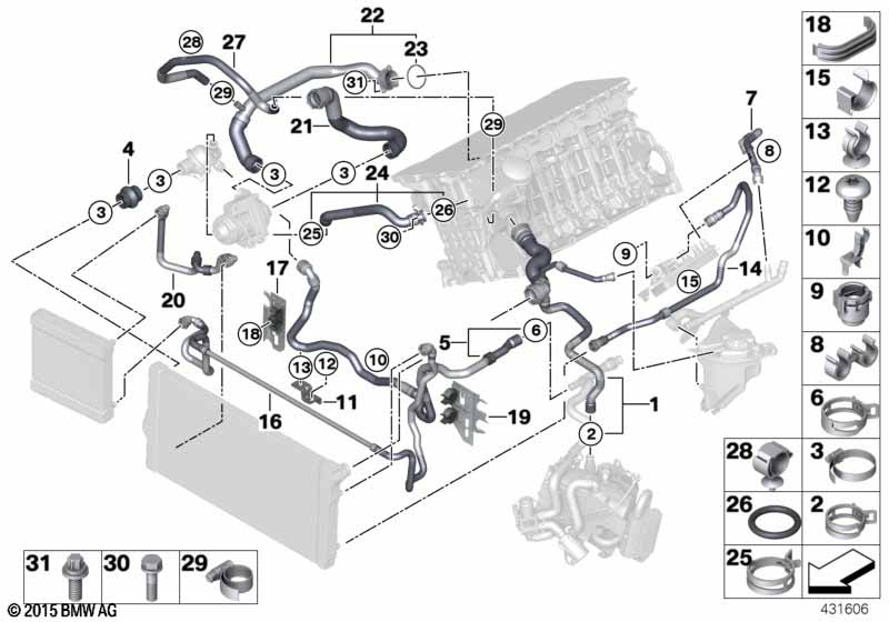 Genuine BMW 11537649278 F07 F10 F06 Feed Line (Inc. 535iX, 535i & 640iX) | ML Performance UK Car Parts