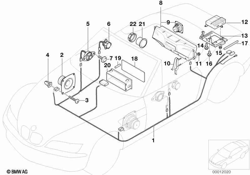 Genuine BMW 65138386456 E36 Subwoofer Box Speaker (Inc. Z3) | ML Performance EU Car Parts