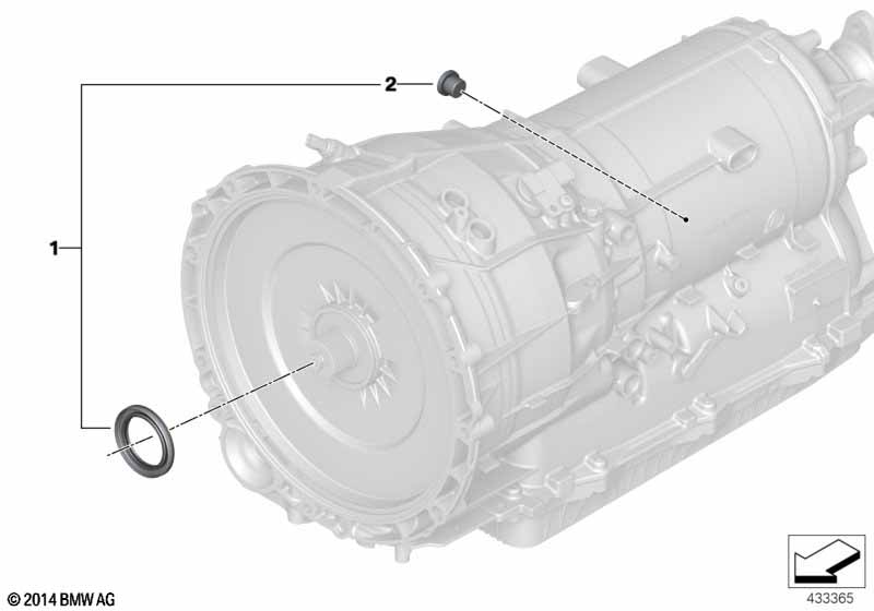 GA8P75HZ seal elements, trans. housing