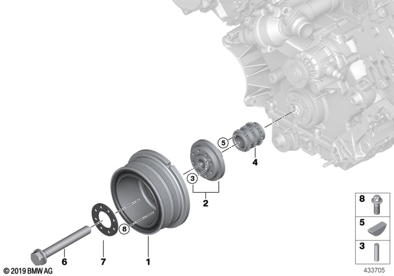 Genuine BMW 11237567055 E70 Vibration Damper (Inc. X5 4.8i) | ML Performance UK Car Parts
