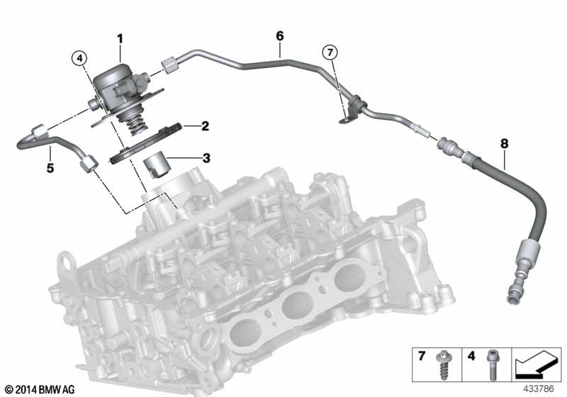 Genuine BMW 13517636881 F45 F36 F39 High-Pressure Pump (Inc. X1 28iX, Cooper SE ALL4 & X1 18i) | ML Performance EU Car Parts