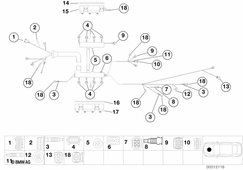Genuine BMW 12521732564 E39 E36 Plug Housing 3-POL (Inc. 535i) | ML Performance UK Car Parts