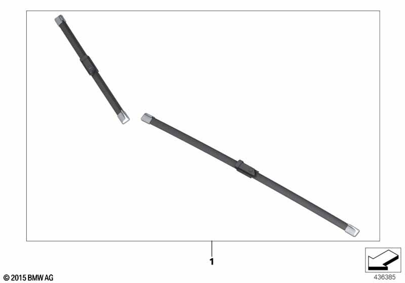 Set of wiper blades