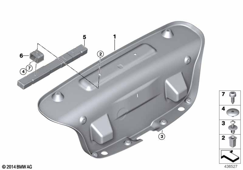 Trunk lid trim panel