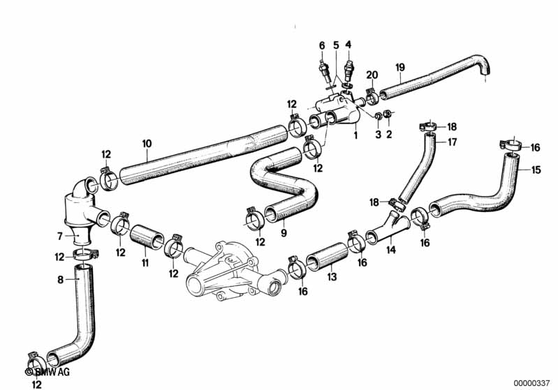 Genuine BMW 11741288374 E30 E28 Thermovalve (Inc. 316 & 518) | ML Performance UK Car Parts