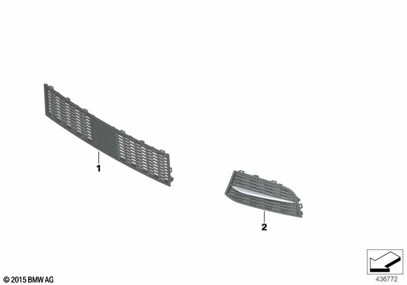 M trim decor elements, front