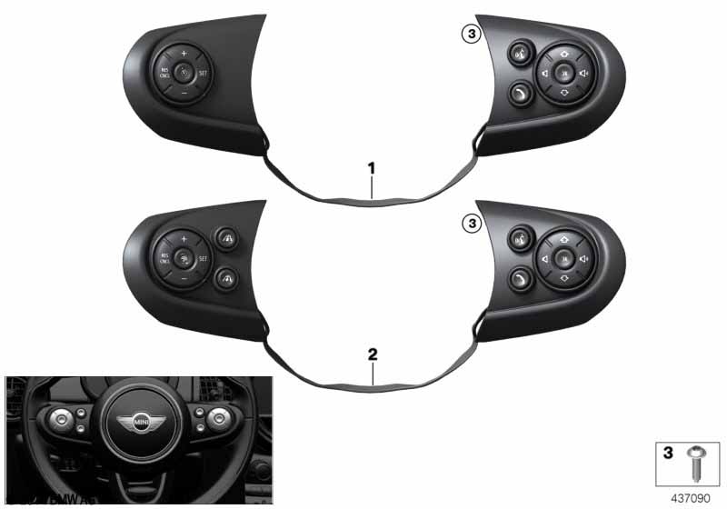 Switch, MF steering wheel, Sport