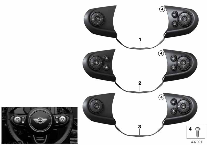 Switch, MF steering wheel, Sport