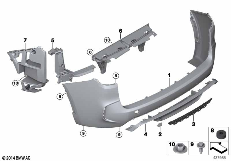 M Trim, rear