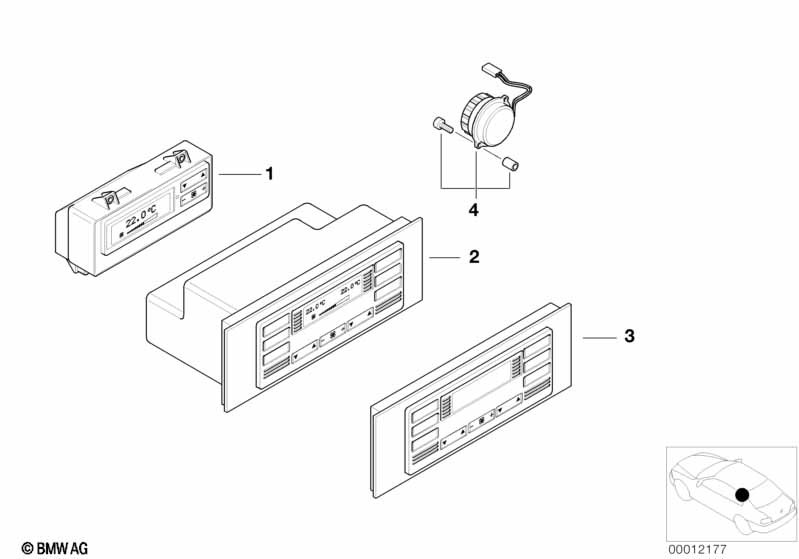 Heating/air conditioner actuation rear