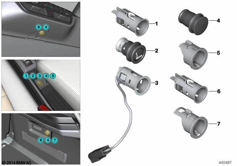 Genuine BMW 51167052720 R56 F55 Luminous Ring, Orange (Inc. Cooper d) | ML Performance UK Car Parts