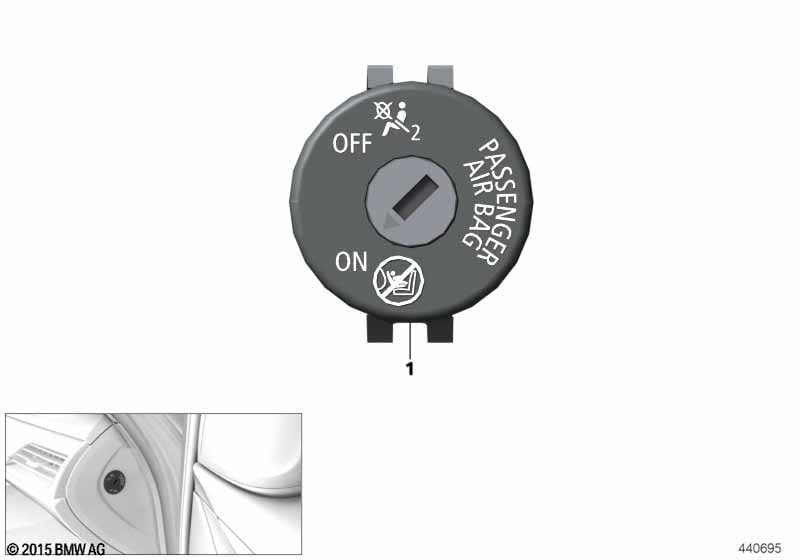 Switch for passenger airbag