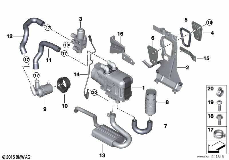 Genuine BMW 64129321062 G30 G11 Parked Car Heater Gasoline (Inc. 750LiX, 520i 1.6 & 520i) | ML Performance EU Car Parts