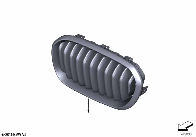 M Performance front ornamental grille
