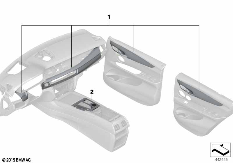 M Performance interior trim covers