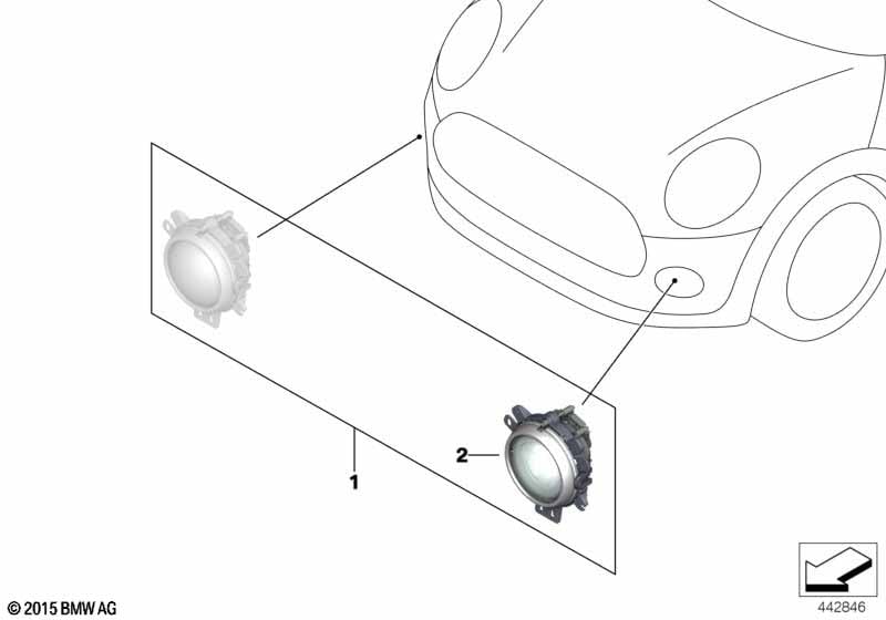 MINI daytime running lights LED