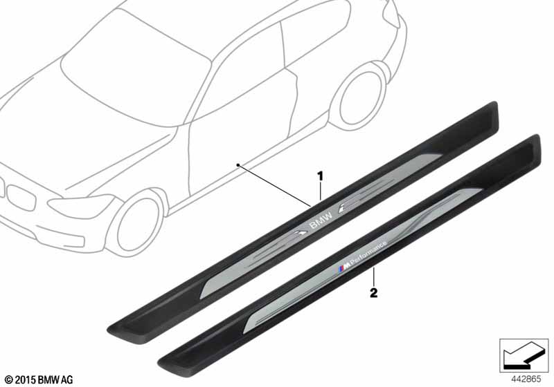 Illuminated door sill strip