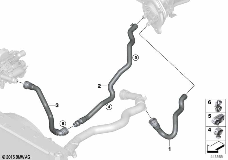 Genuine BMW 64219182947 F36 F22 E70 Hose Clamp (Inc. X3 20iX) | ML Performance UK Car Parts