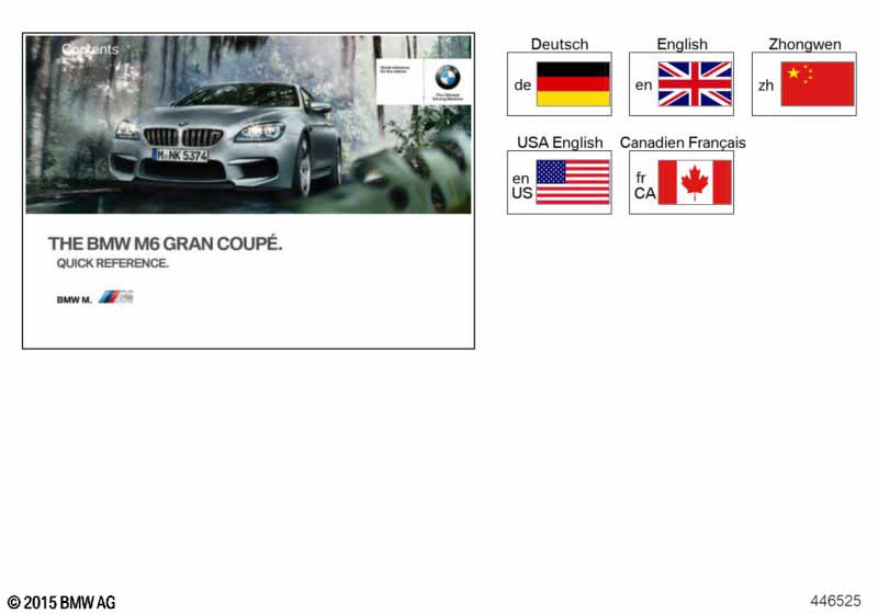 Genuine BMW 01402961511 F06 Quick Refer.Guide For F06M Headunit High ENUS (Inc. M6) | ML Performance UK Car Parts