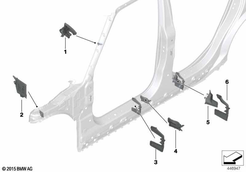 Cavity shielding, side frame