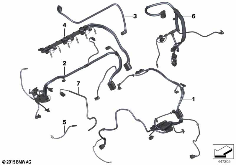 Genuine BMW 12517620677 F25 Wiring Harness, Eng. Sensoric Module 1 4WD MSA NVLD (Inc. X3 28iX) | ML Performance UK Car Parts