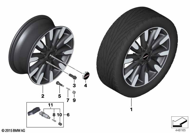 ล้ออัลลอย MINI Roulette Spoke 502 - 17''